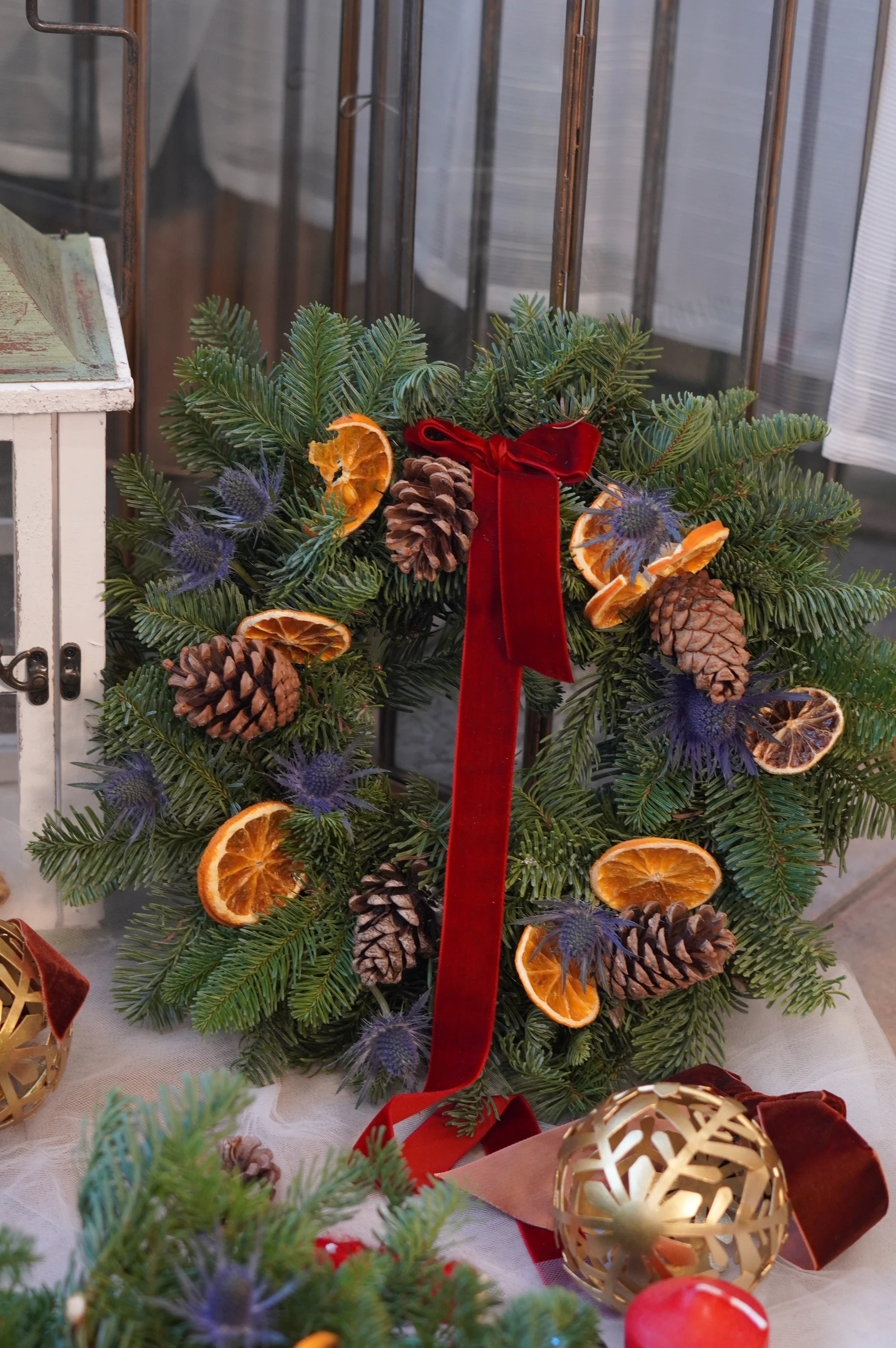 Christmas Mini Wreath 12" - Image 2