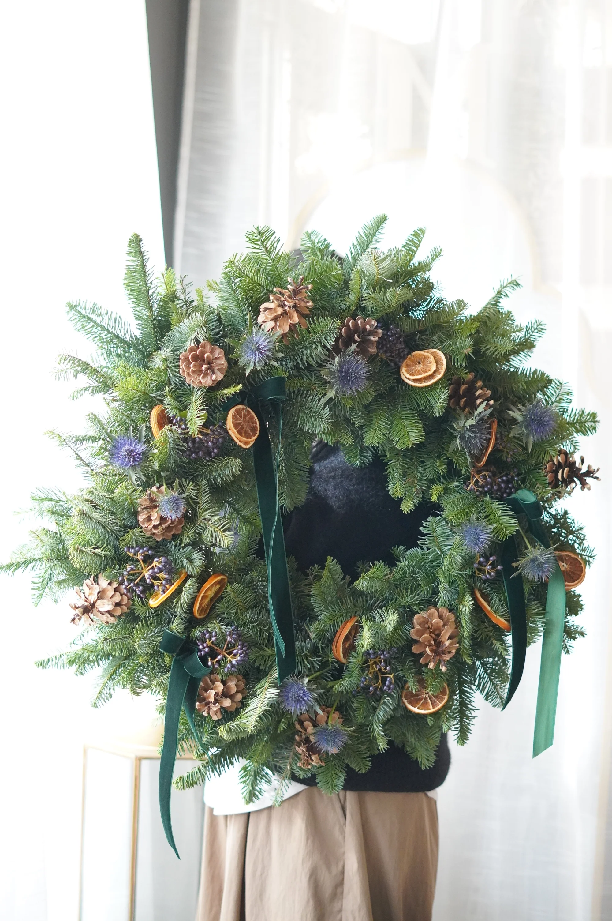 Winter Floral Wreath - Image 2