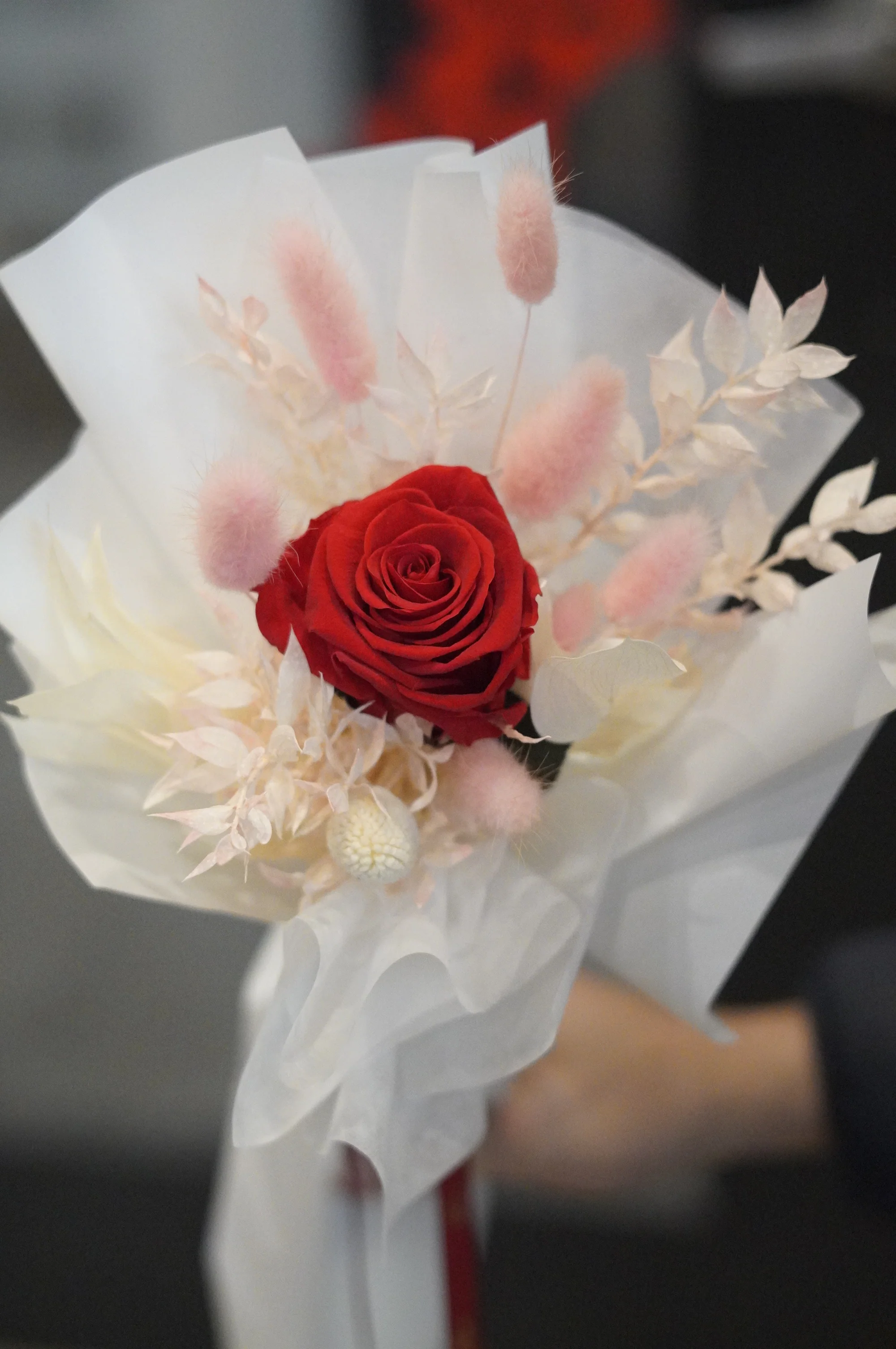 Forever Valentine Preserved Rose - Single Long Stem - Image 2