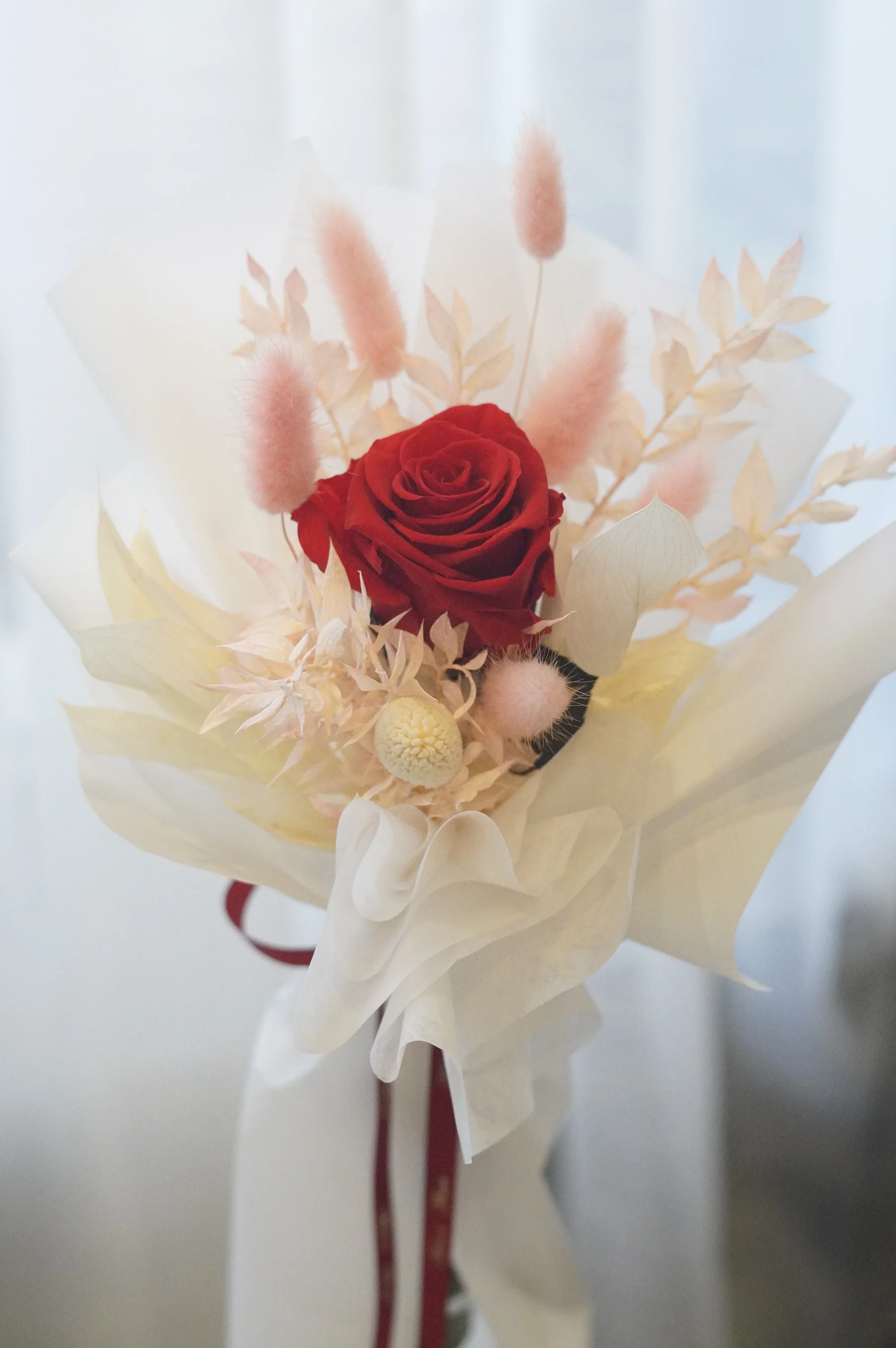 Forever Valentine Preserved Rose - Single Long Stem - Image 3