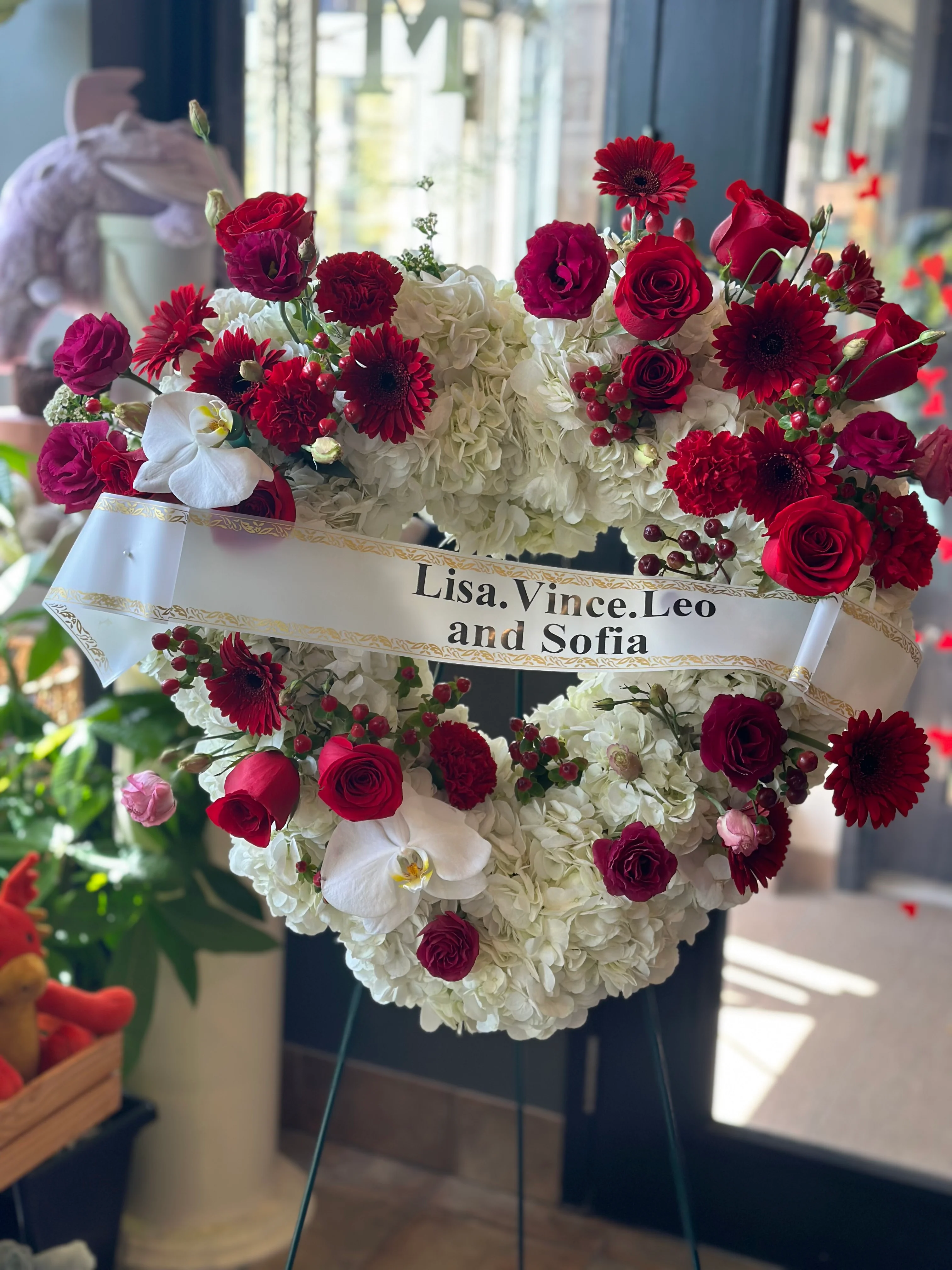Funeral and Sympathy Heart Wreath - Image 3
