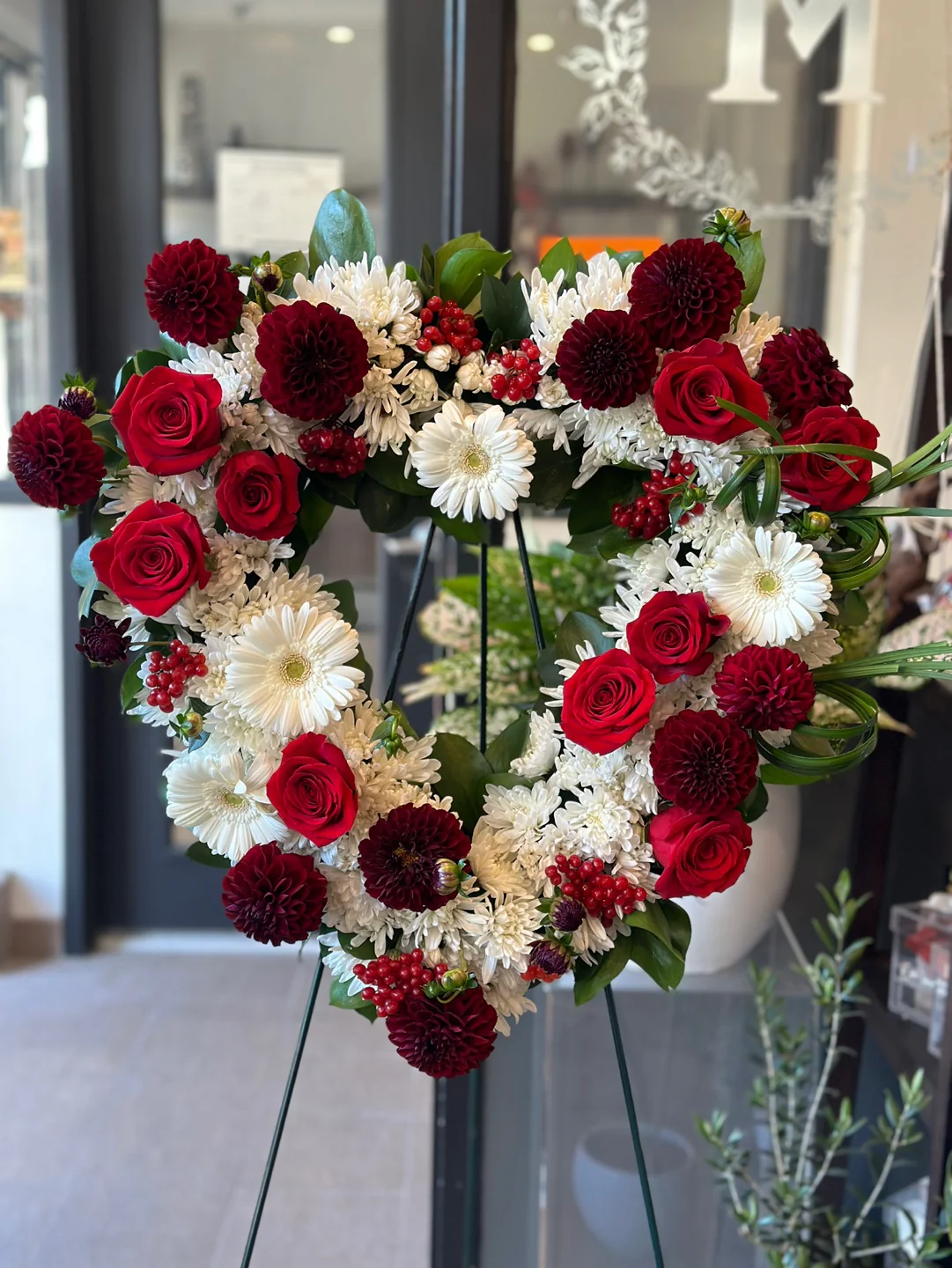Funeral and Sympathy Heart Wreath - Image 5