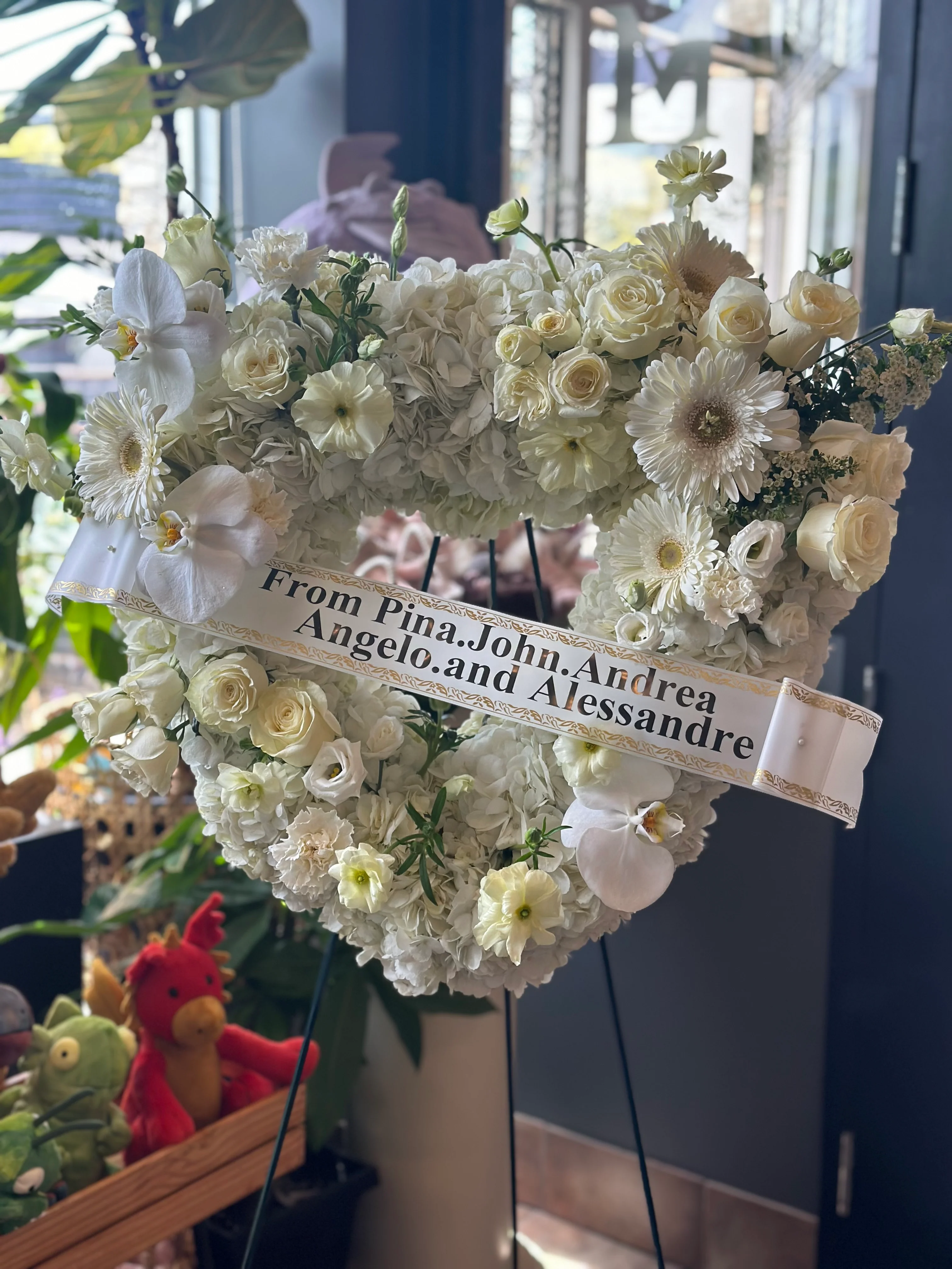 Funeral and Sympathy Heart Wreath - Image 6