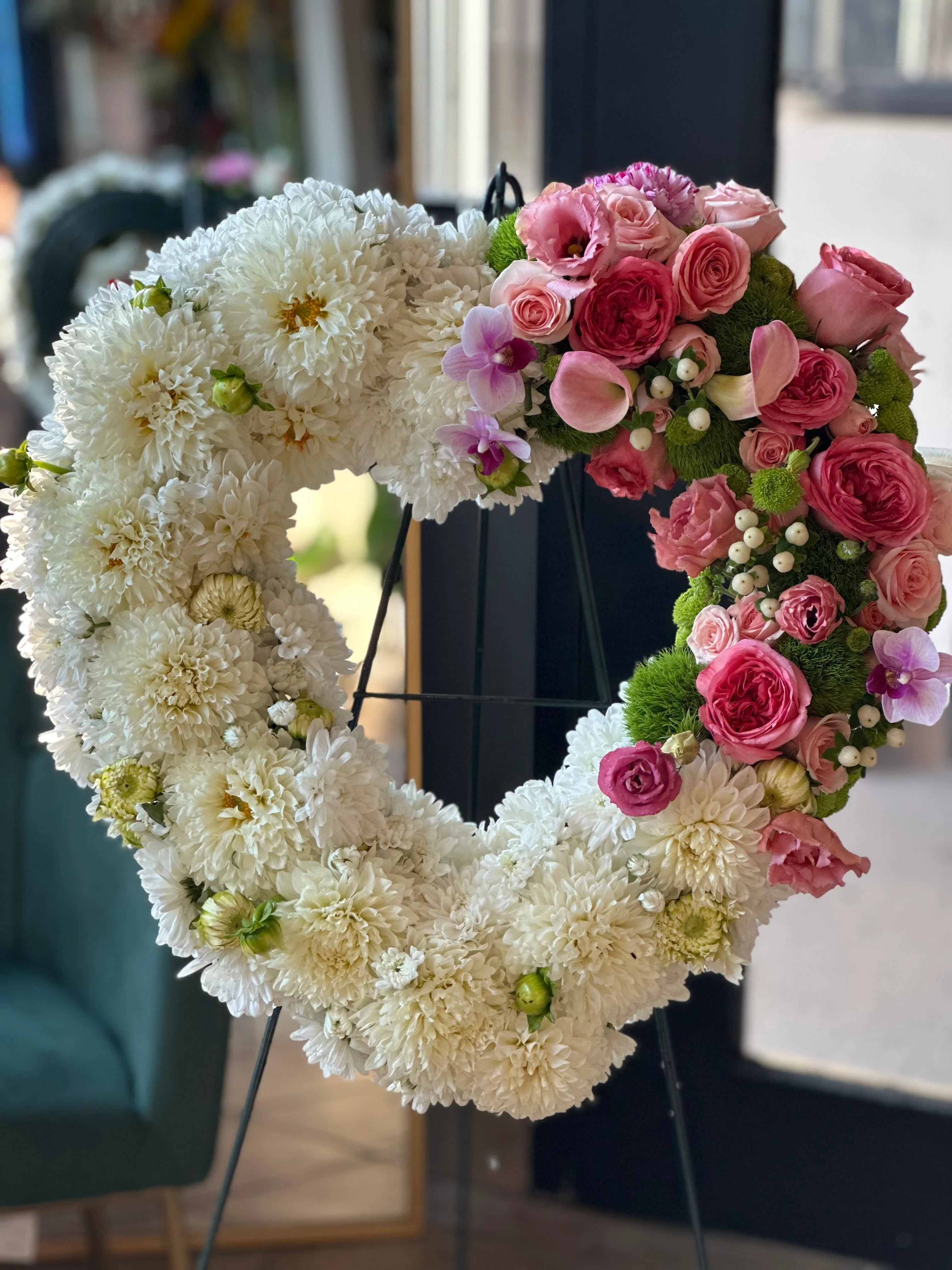 Heart Funeral Wreath - Image 2
