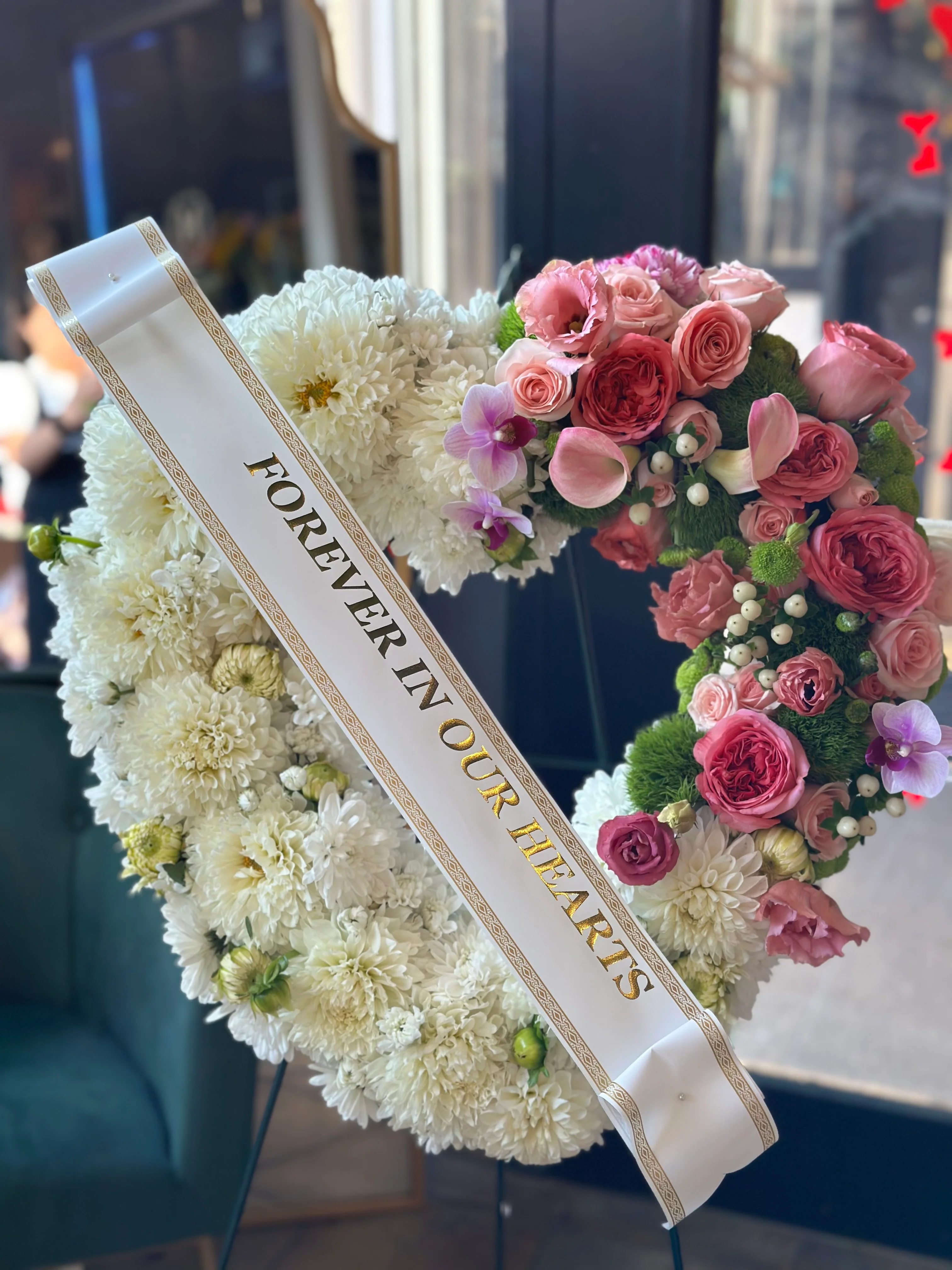 Heart Funeral Wreath - Image 3