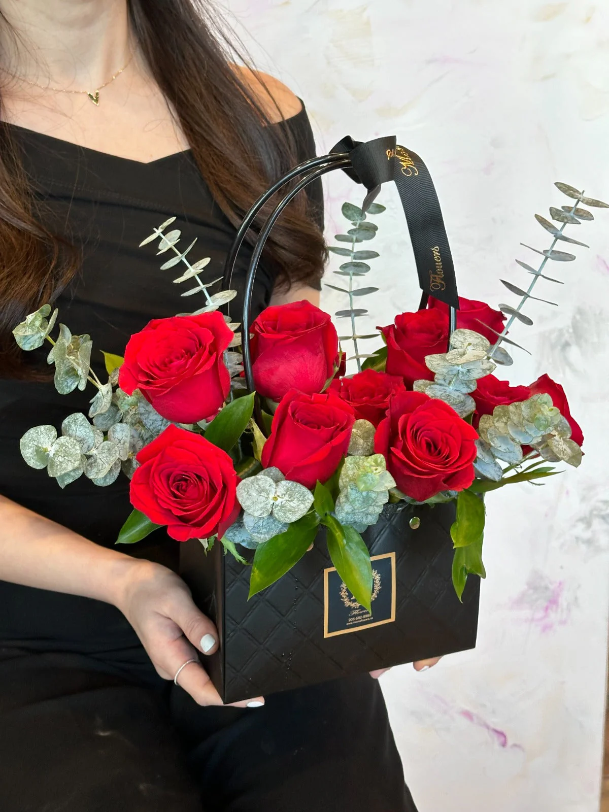 MOTHER'S DAY - 12 Roses-Basket of love - Image 4