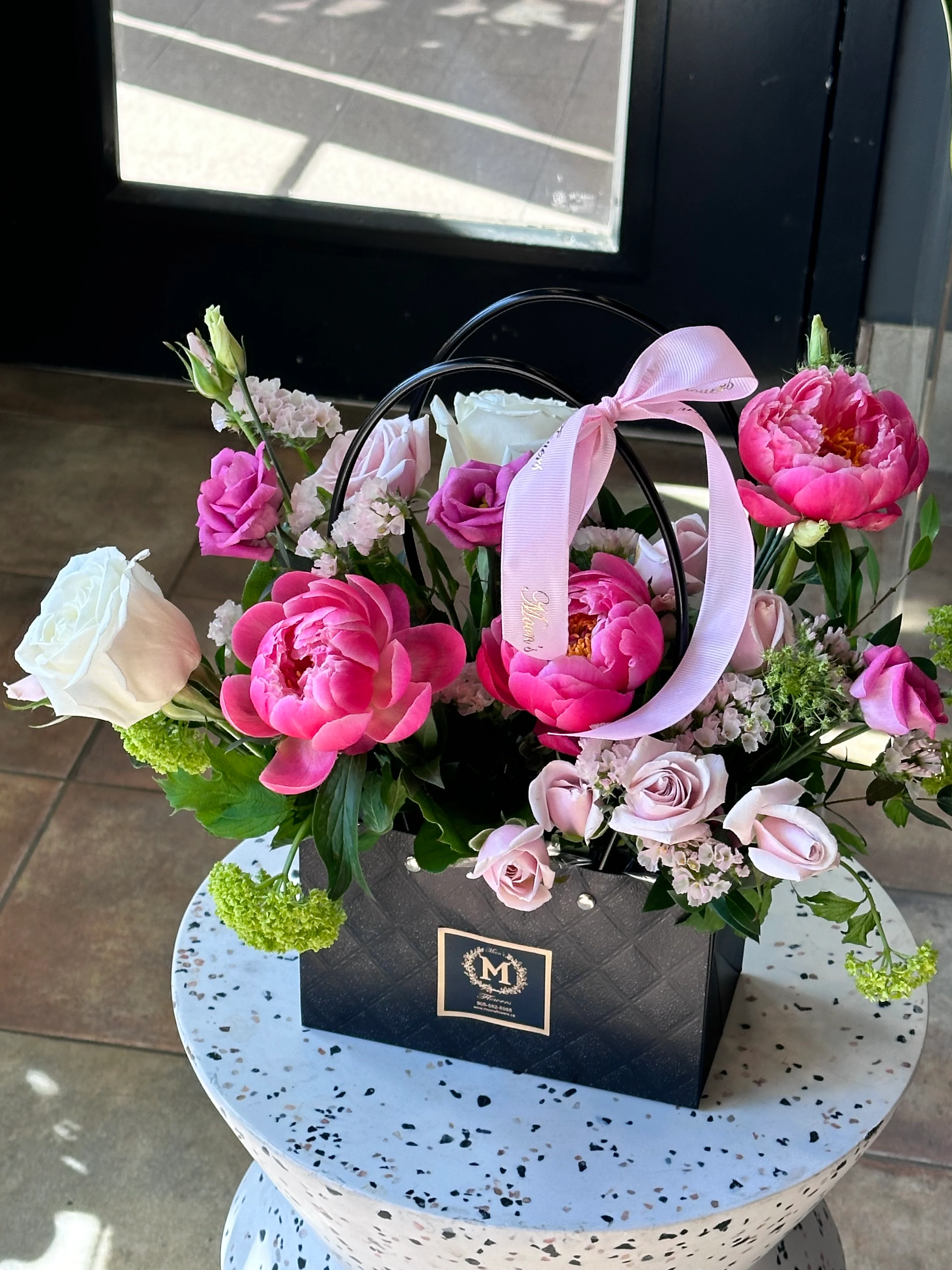 MOTHER'S DAY - Basket of Peonies - Image 5