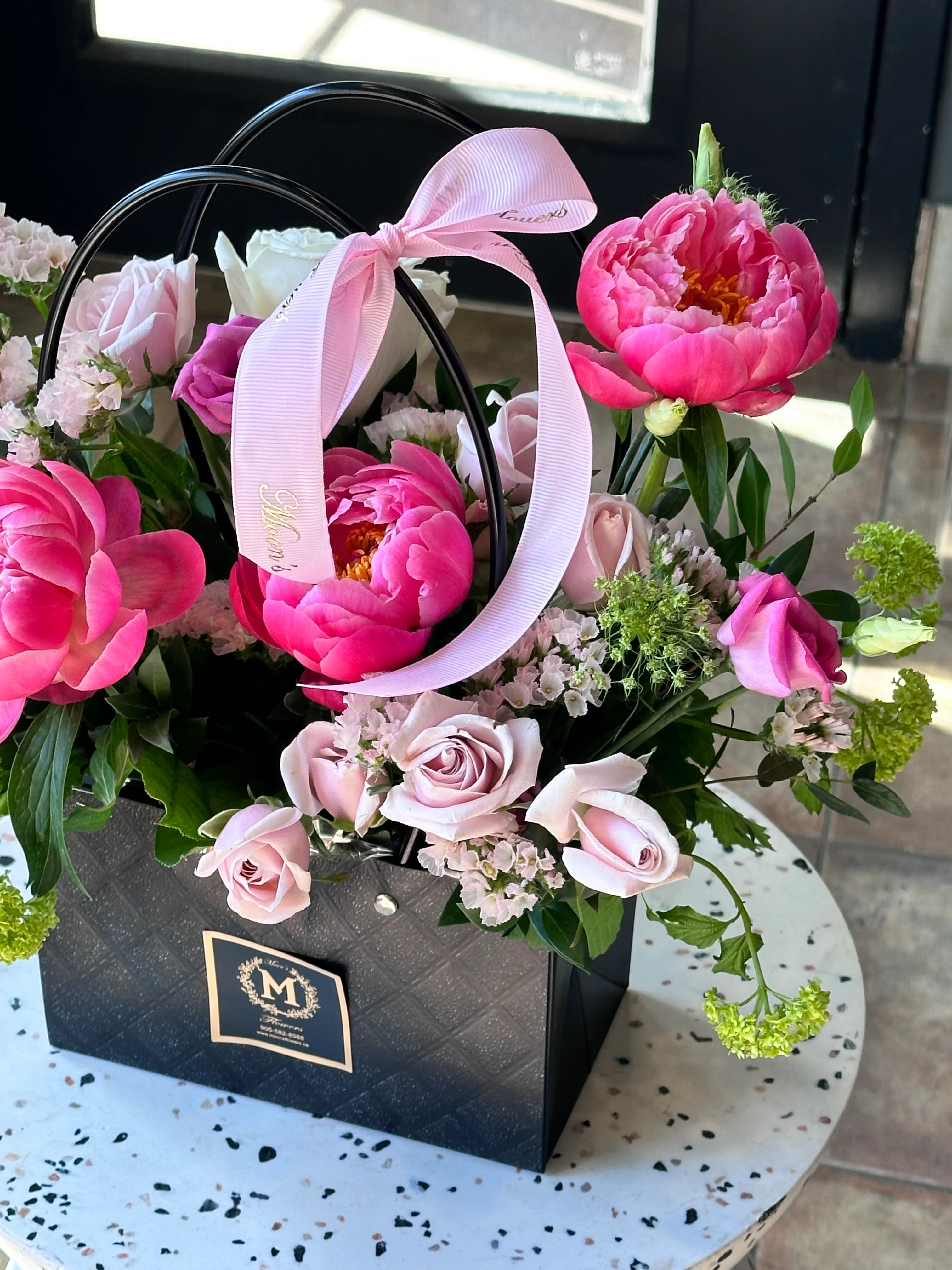 MOTHER'S DAY - Basket of Peonies - Image 6