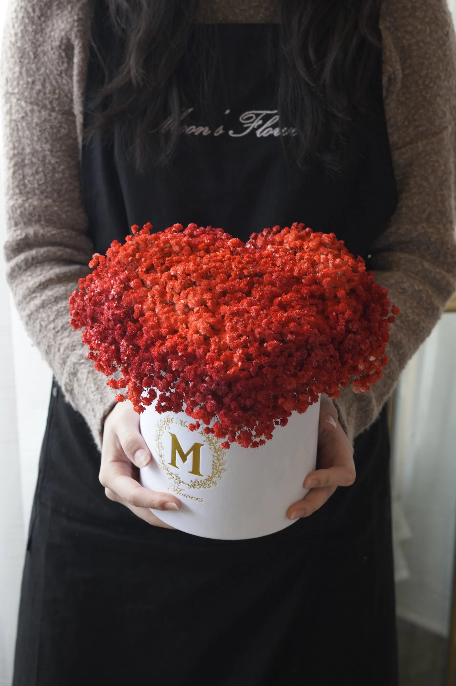 MOTHER'S DAY - Heart Baby’s Breath Velvet Box