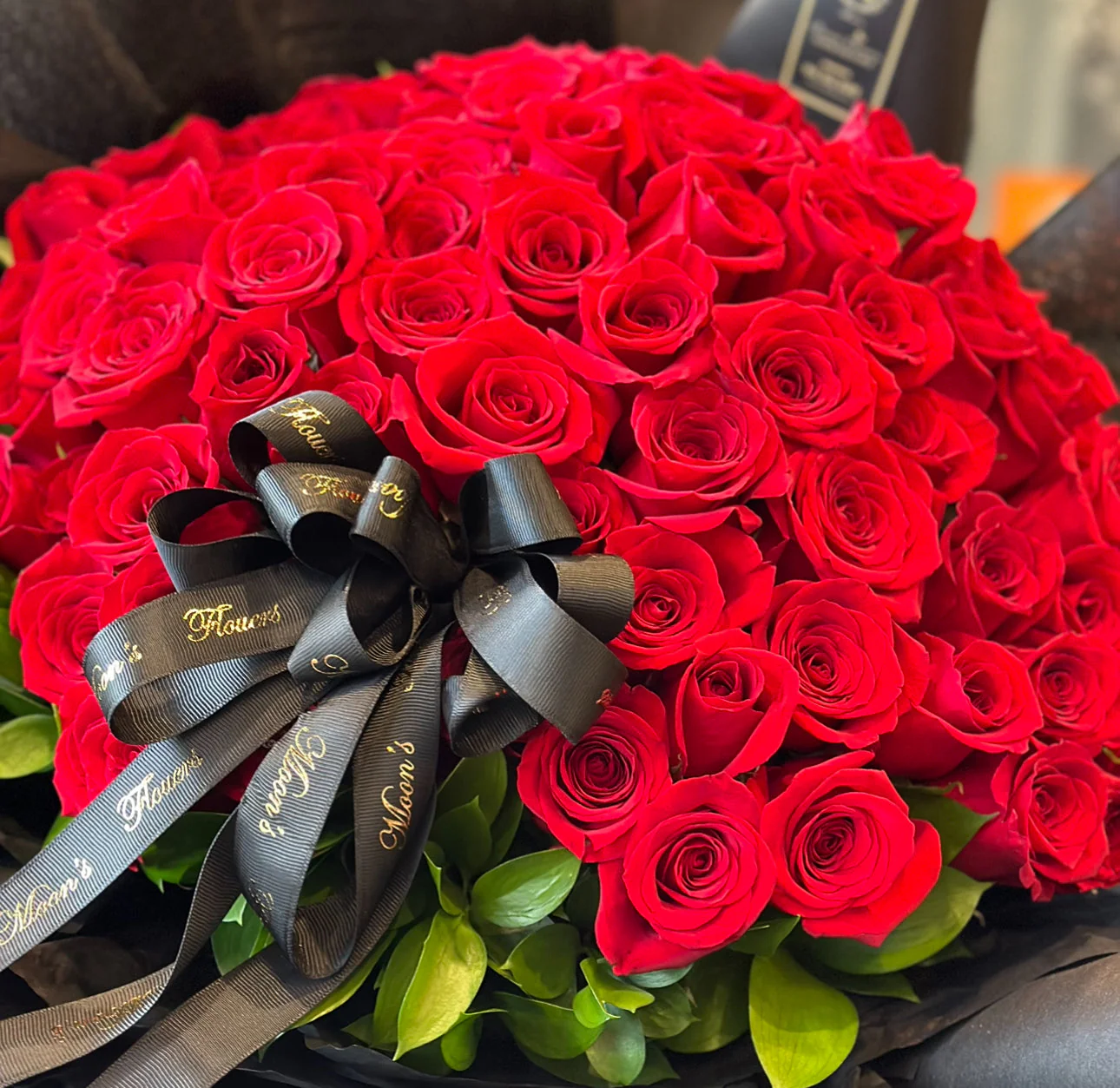 Mother's Day - Red Roses Bouquet-100 - Image 2