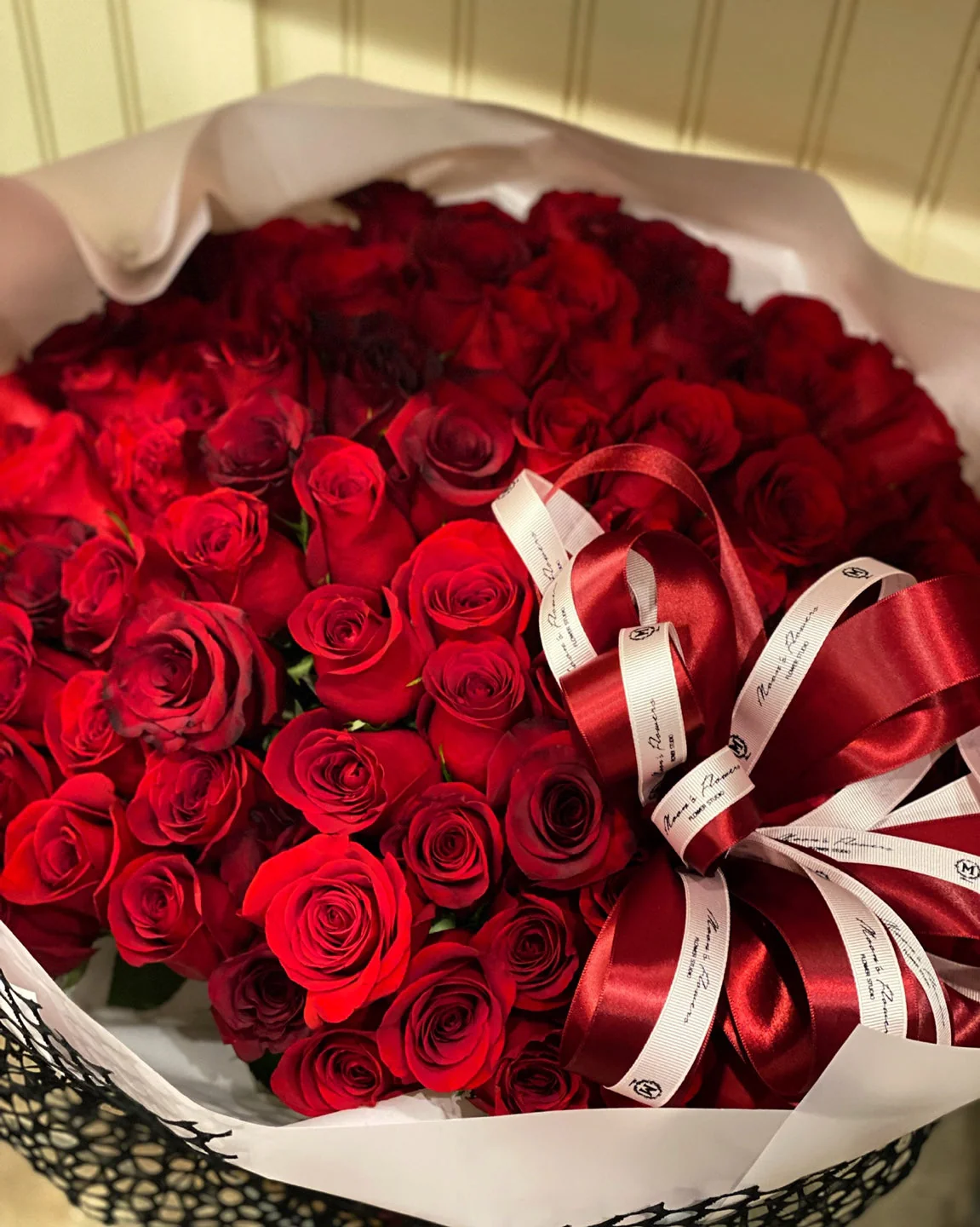 Mother's Day - Red Roses Bouquet-100 - Image 3