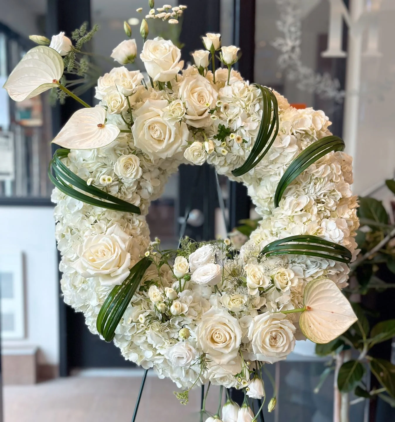 Standing Funeral Wreath