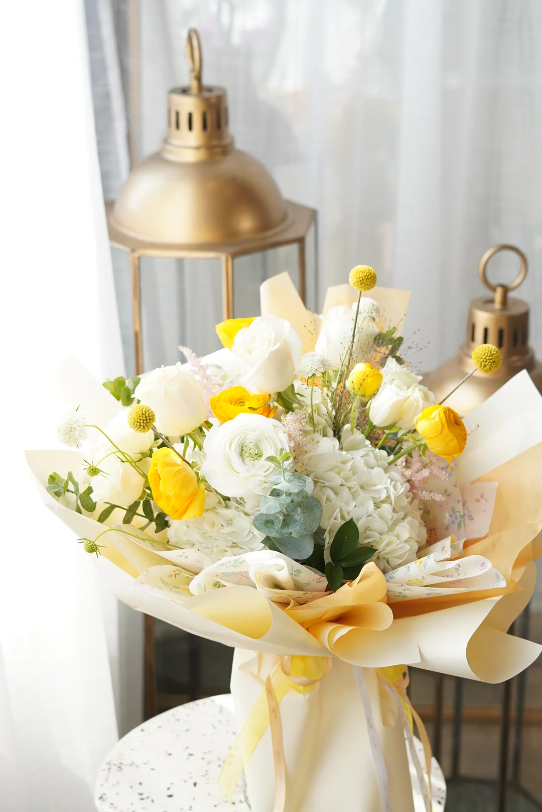 Sunrise Yellow Flower Bouquet - Image 2