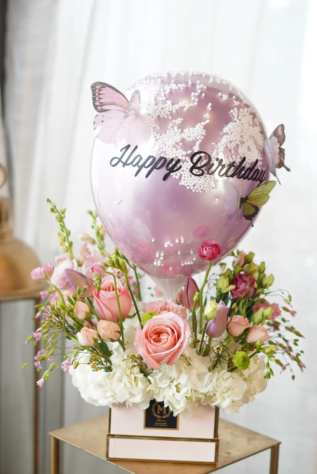 Valentine's Day - Balloon with Flowers - Image 2