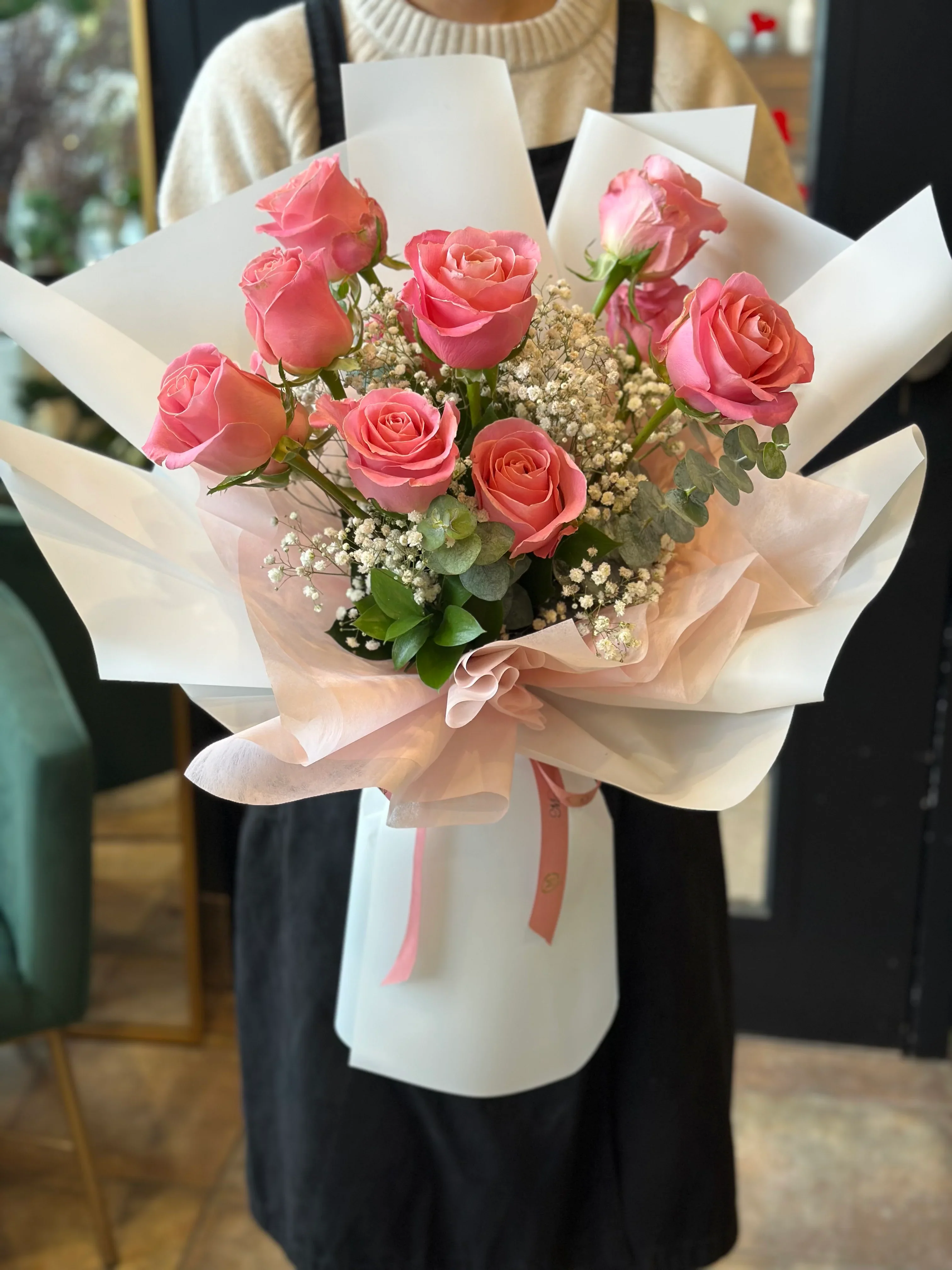 Valentine's Day- Classic Rose Dozen Bouquet $111 - Image 5