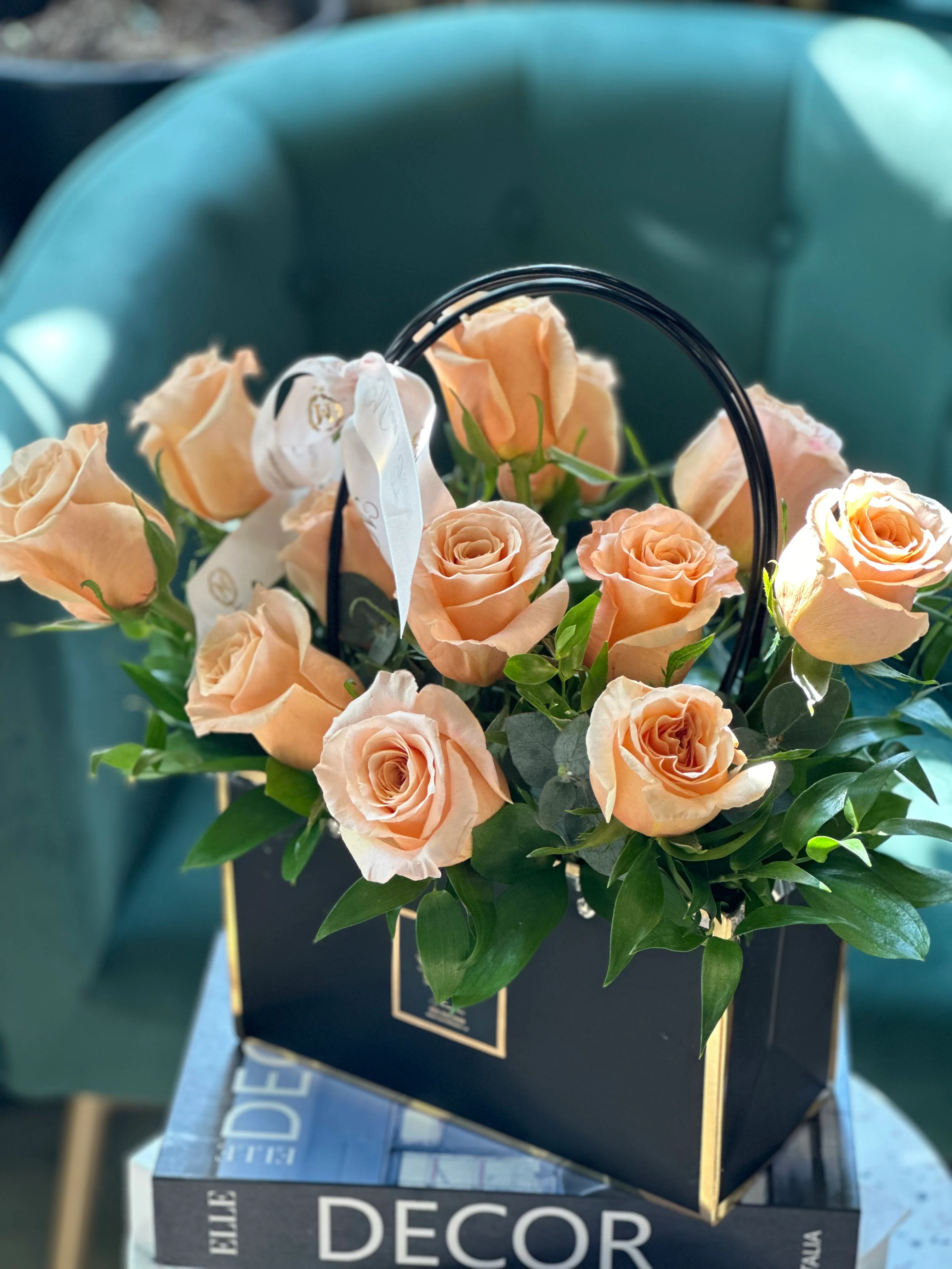 MOTHER'S DAY - 12 Roses-Basket of love - Image 3