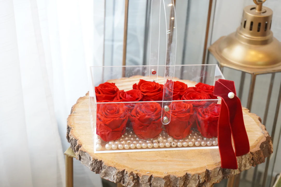 Valentine's Day - Scarlet Bloom Acrylic Basket - Image 6