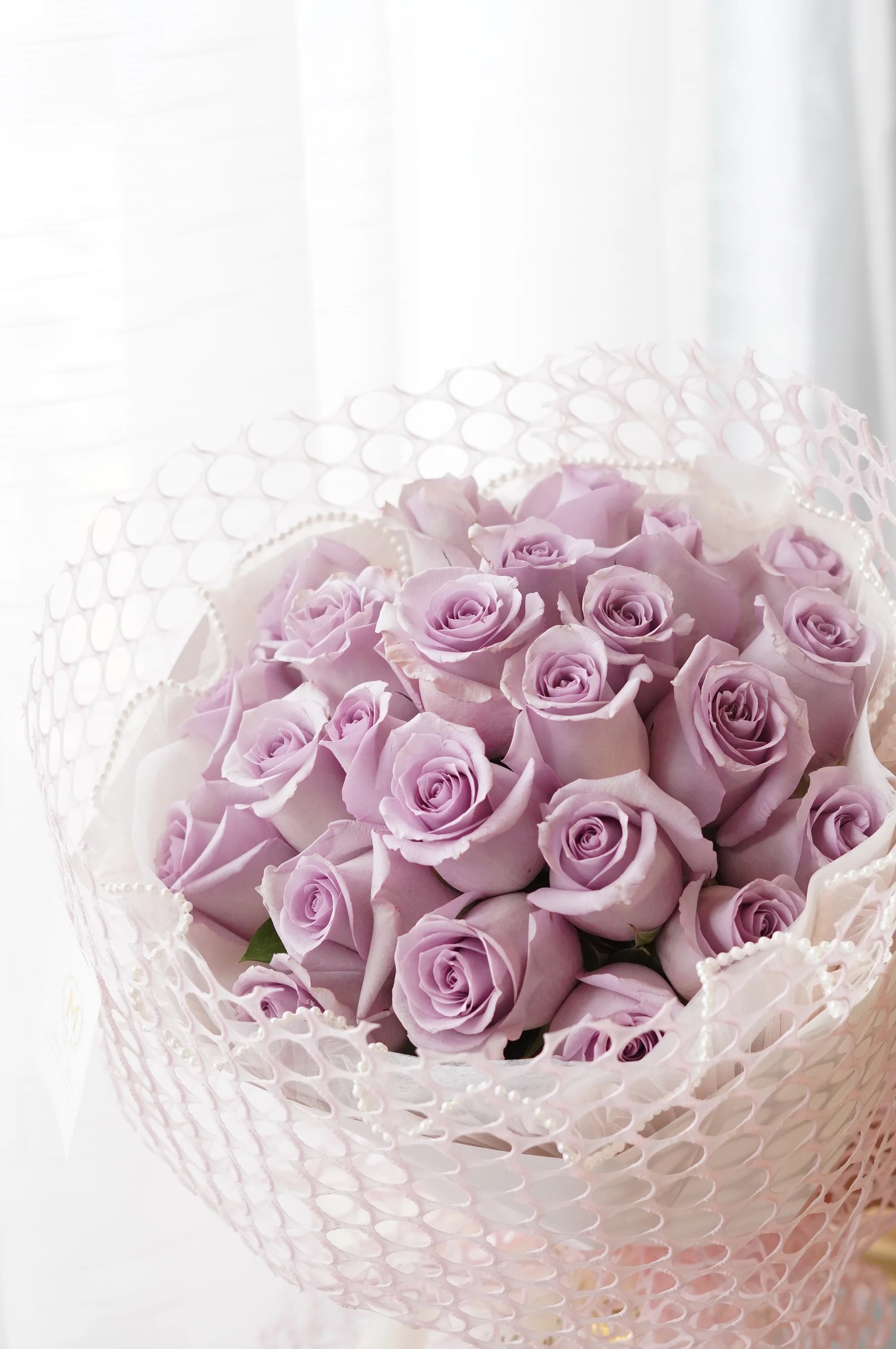 Valentine's Day - Lavender Rose Round Bouquet