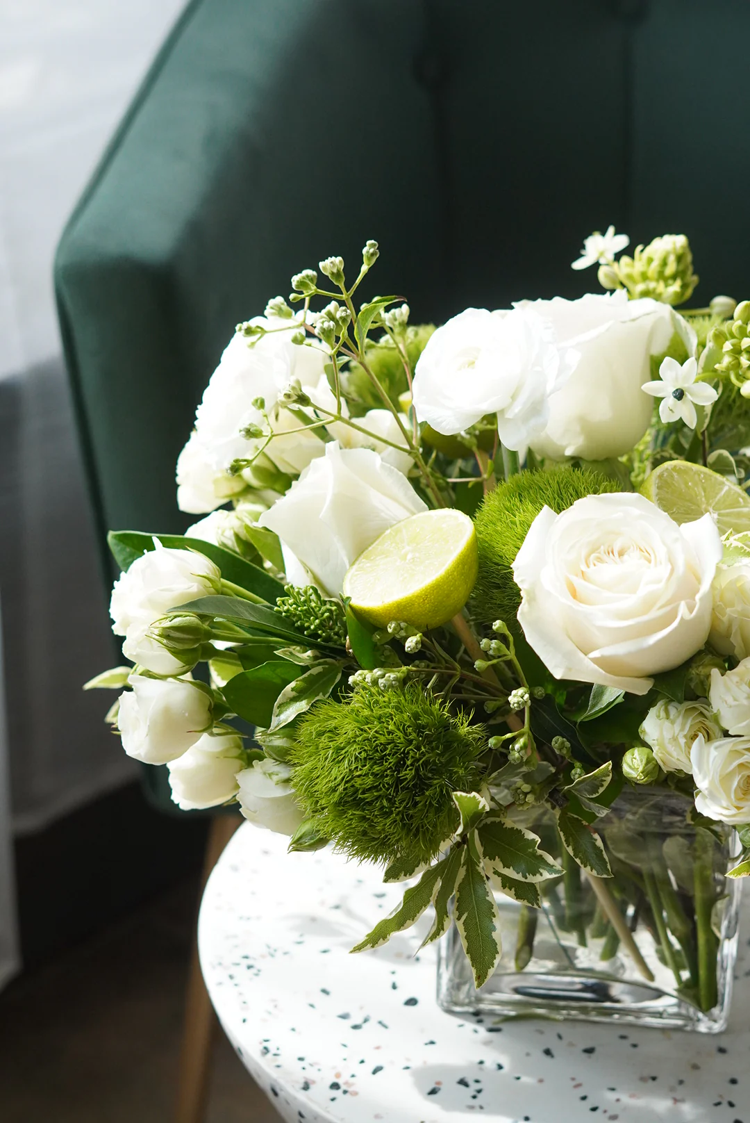 White Rose Garden Arrangement - Image 2