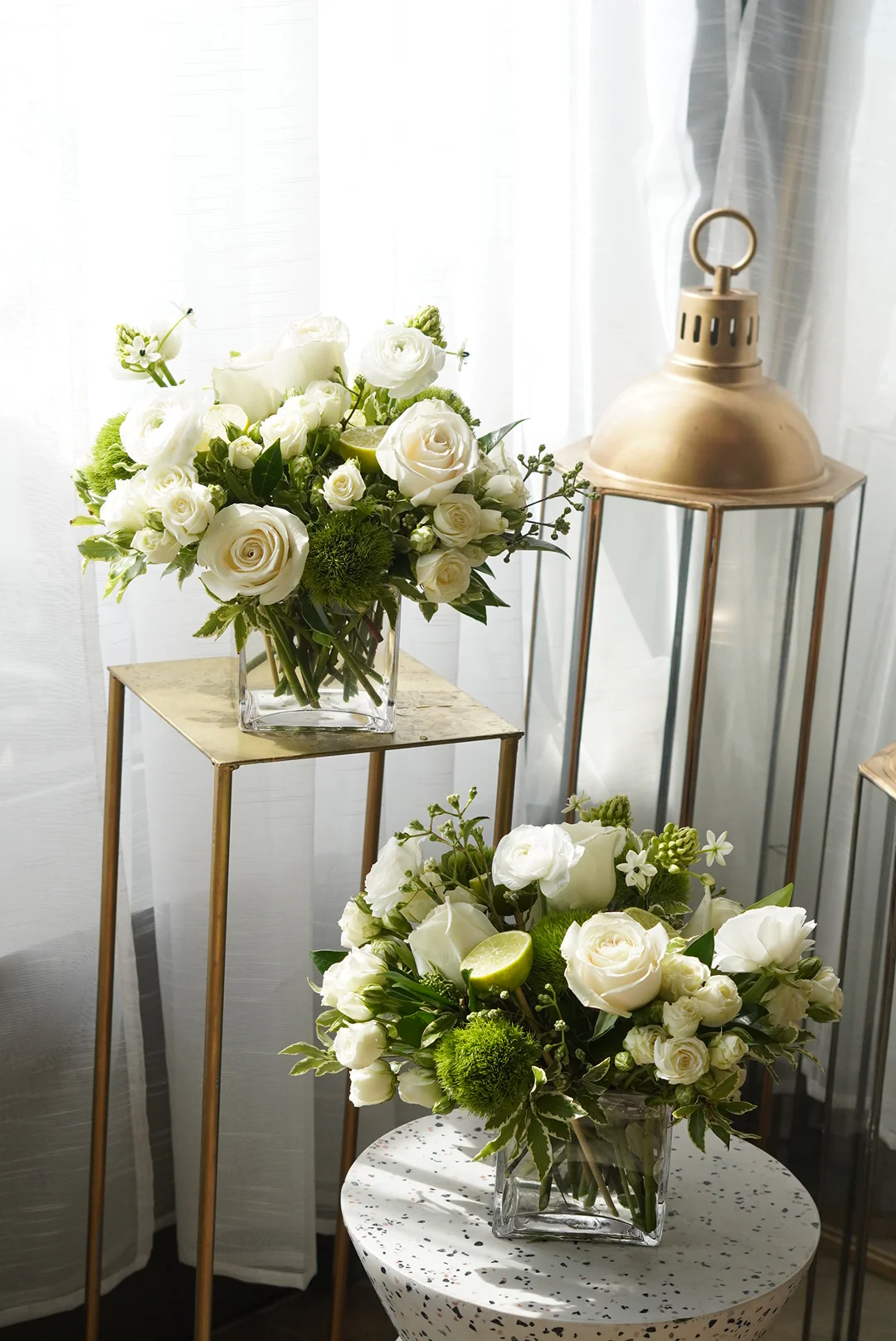 White Rose Garden Arrangement - Image 3
